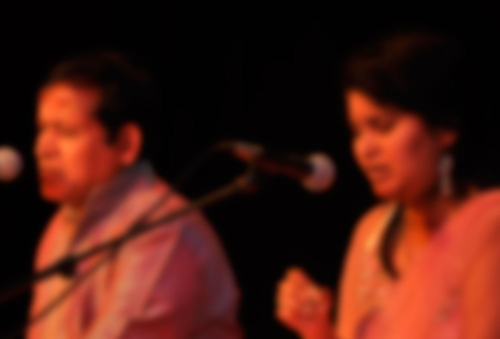 Vocal performers on stage
